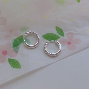 S925 Basic Hoop Earring/ Pair