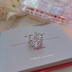 S925 Flower Ring