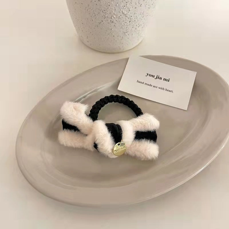 Winter Faux Fur Hair Band & Hair Ties