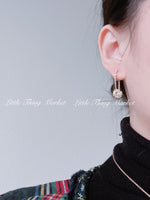 Load image into Gallery viewer, Gold Zircon Ball Drop Earring/ Pair
