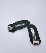 将图片加载到图库查看器，Bear Tag Hair Teletie Pack 和帆布大发夹套装
