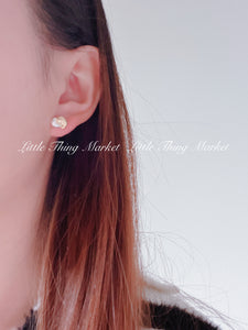 Gold & Silver Mix Ear Studs/ Pair