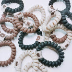将图片加载到图库查看器，Bear Tag Hair Teletie Pack 和帆布大发夹套装
