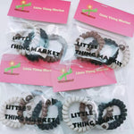 将图片加载到图库查看器，Bear Tag Hair Teletie Pack 和帆布大发夹套装
