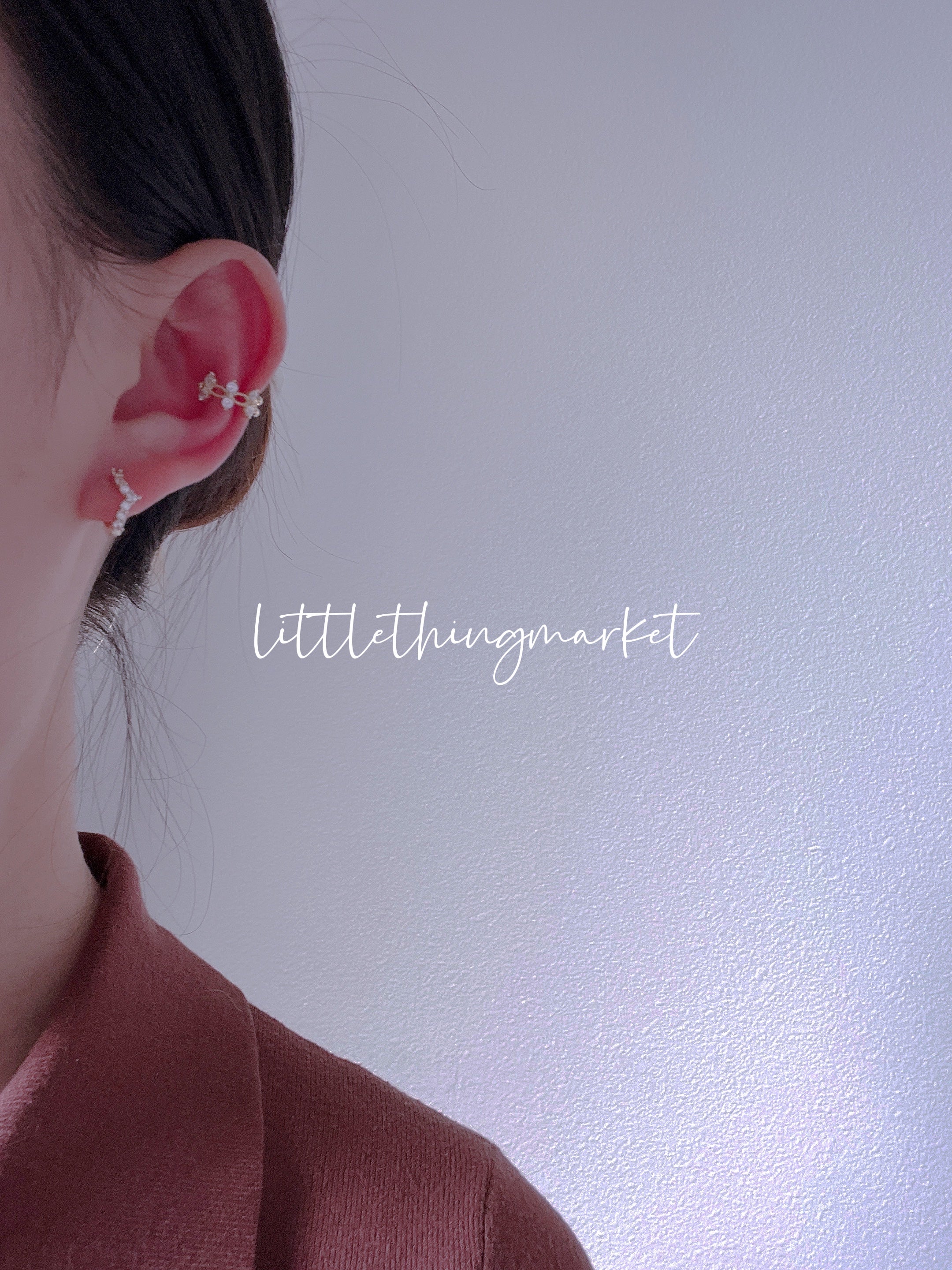 Floral Ear Clip/ Single