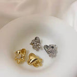 Load image into Gallery viewer, Korea Bear Zircon Metal Ear studs/ Pair
