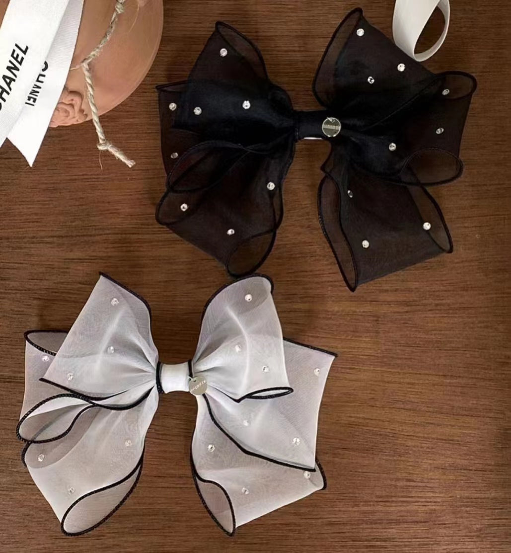 Hand Made Bow Snap Clip