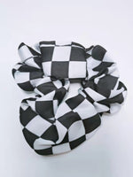 Load image into Gallery viewer, Chess Style Satin Hair Band &amp; Hair Ties Set
