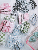 Load image into Gallery viewer, Chess Style Satin Hair Band &amp; Hair Ties Set
