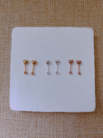 Load image into Gallery viewer, S925 Love Love Ear Studs/ Pair
