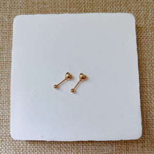 S925 Love Love Ear Studs/ Pair