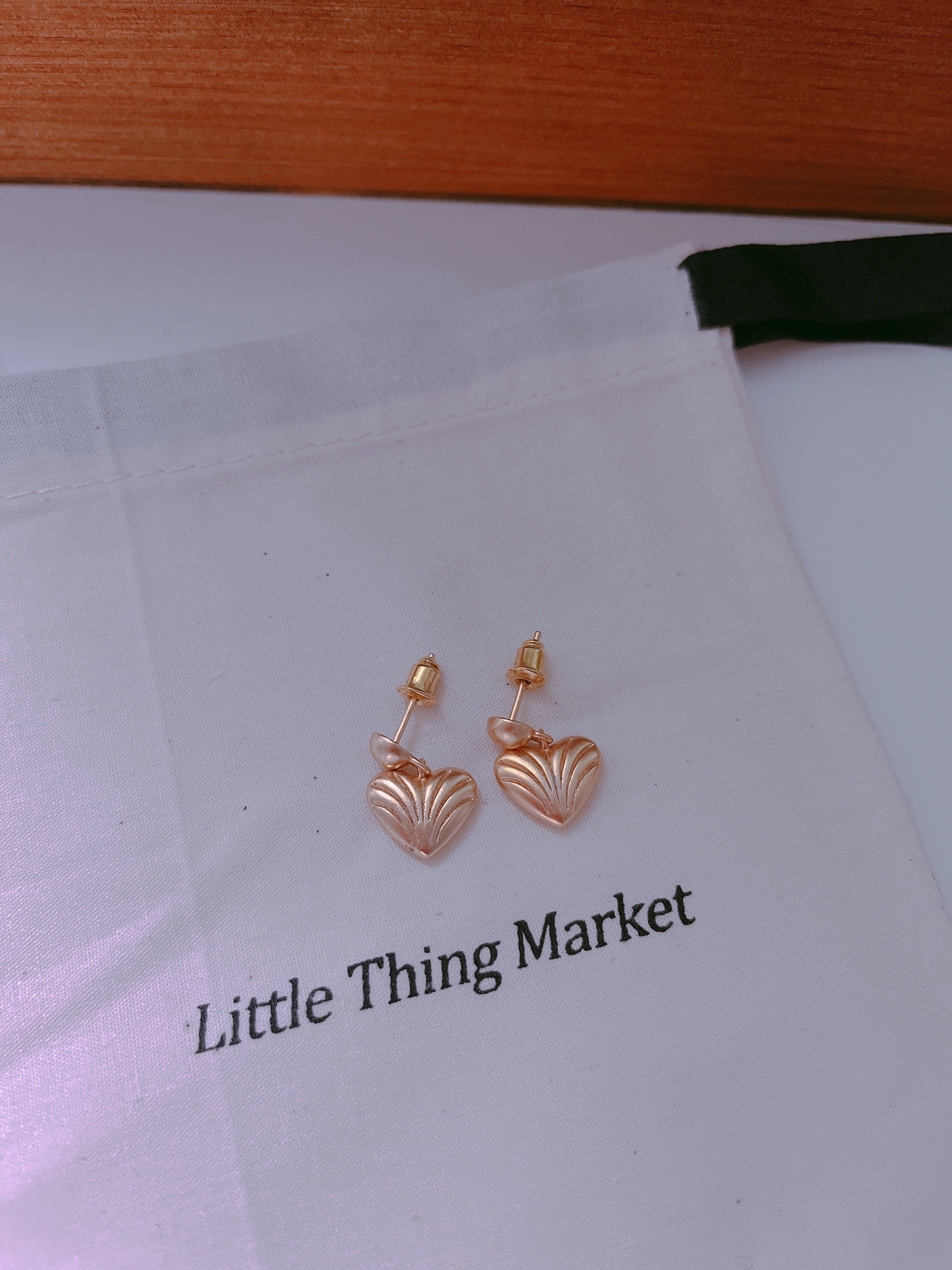 Strip Gold Earring/ Pair