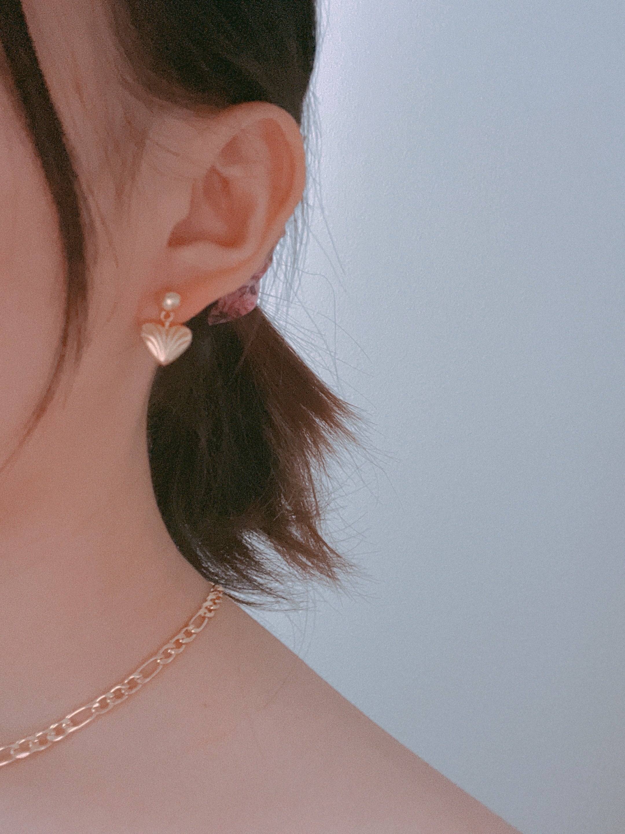 Strip Gold Earring/ Pair