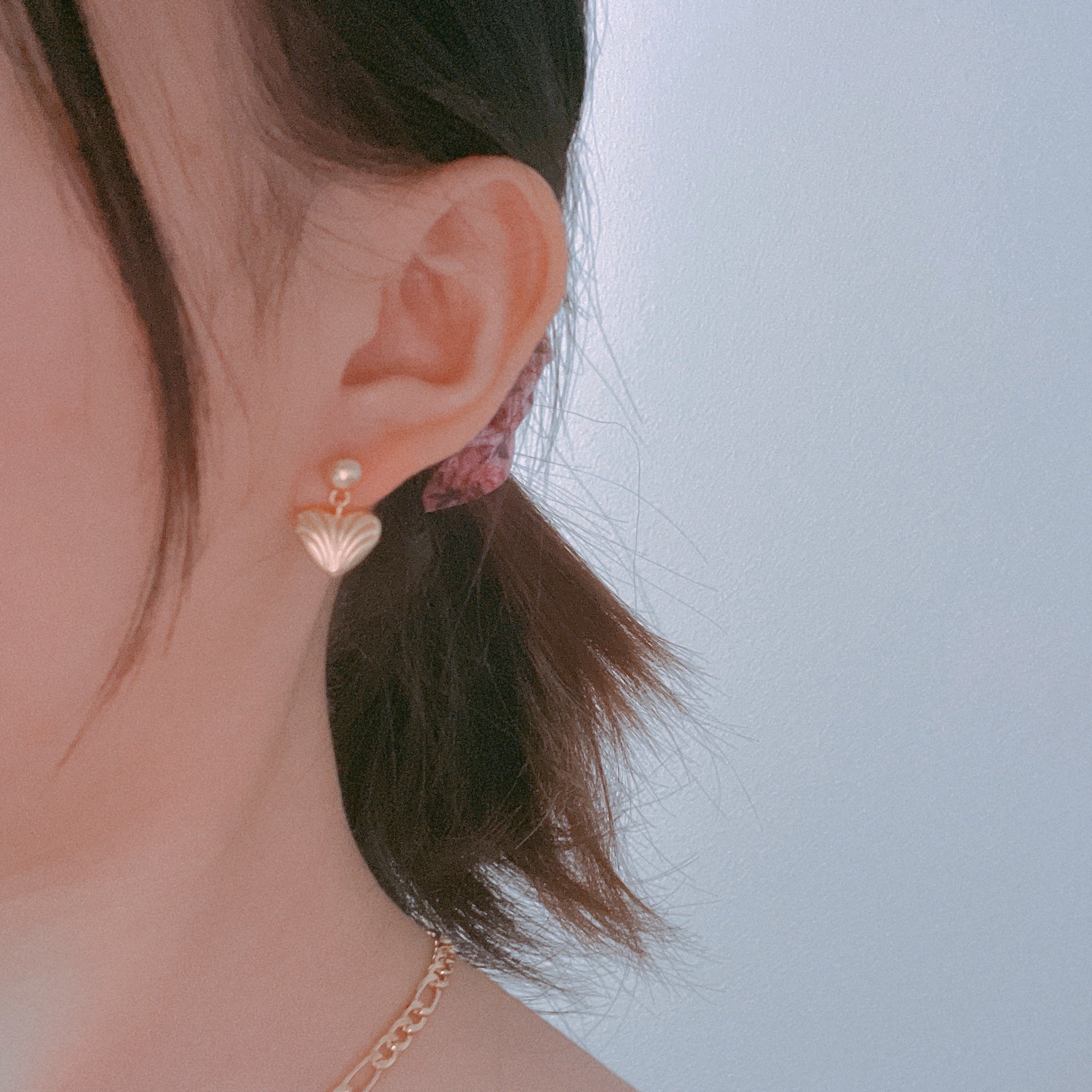 Strip Gold Earring/ Pair