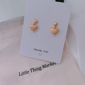 Strip Gold Earring/ Pair