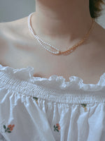 Load image into Gallery viewer, Pearl &amp; Gold Mixing Necklace
