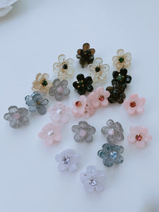 Small Floral Hair Clip/ Pair