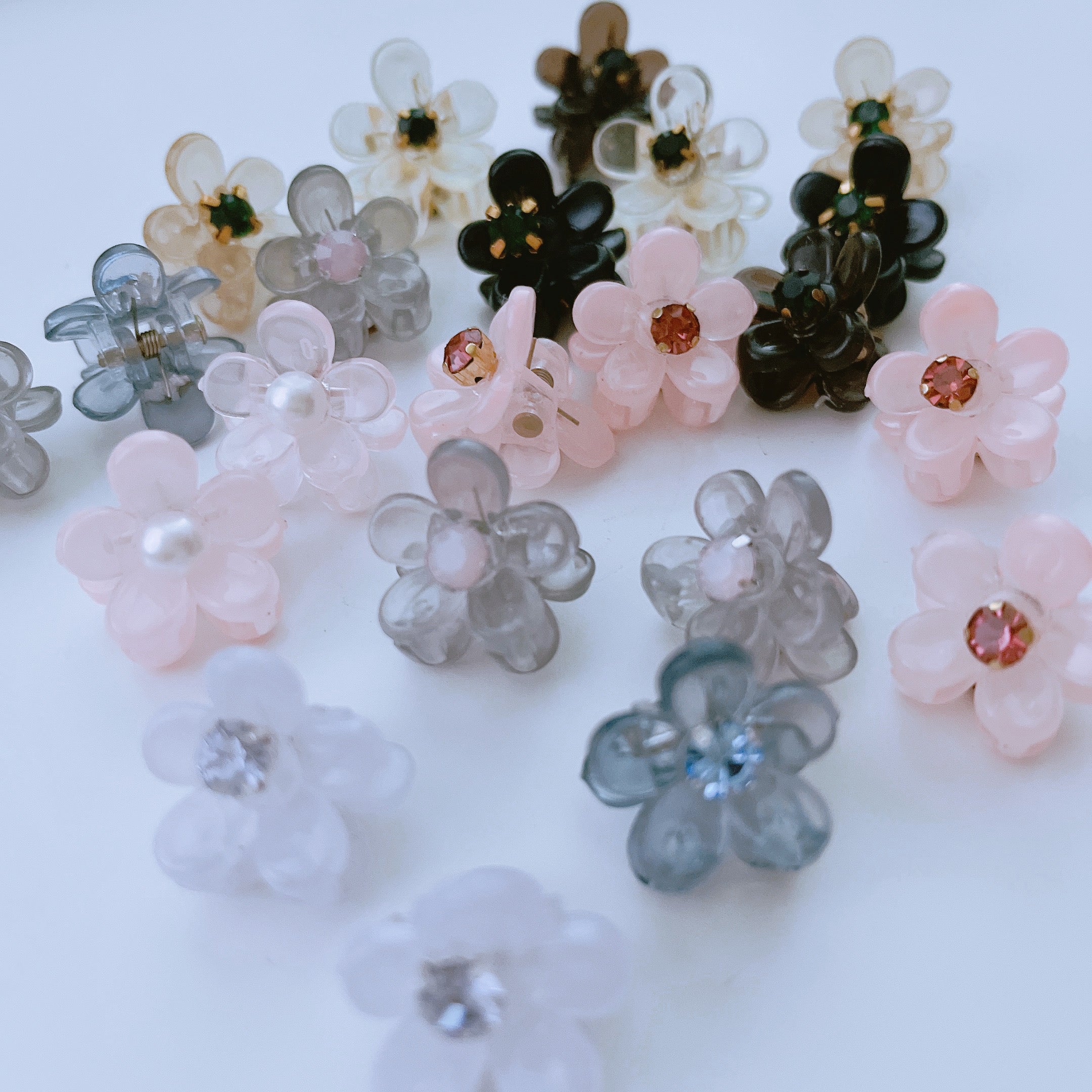 Small Floral Hair Clip/ Pair