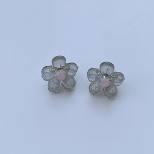 Small Floral Hair Clip/ Pair