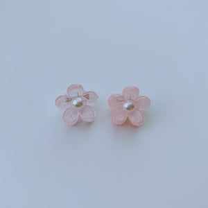 Small Floral Hair Clip/ Pair