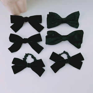 Black Ribbon Snap Clips