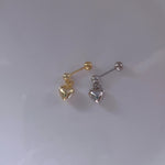 Load image into Gallery viewer, S925 Dangle Love Ear Stud/ Pair
