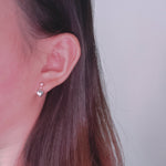 Load image into Gallery viewer, S925 Dangle Love Ear Stud/ Pair
