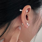 Load image into Gallery viewer, S925 Love Love Ear Studs/ Pair
