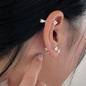 S925 Love Love Ear Studs/ Pair