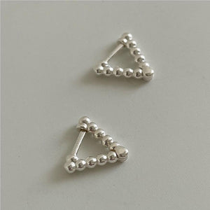 S925 Triangle hoop Earring/ Pair