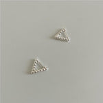 Load image into Gallery viewer, S925 Triangle hoop Earring/ Pair
