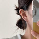 Load image into Gallery viewer, S925 Triangle hoop Earring/ Pair
