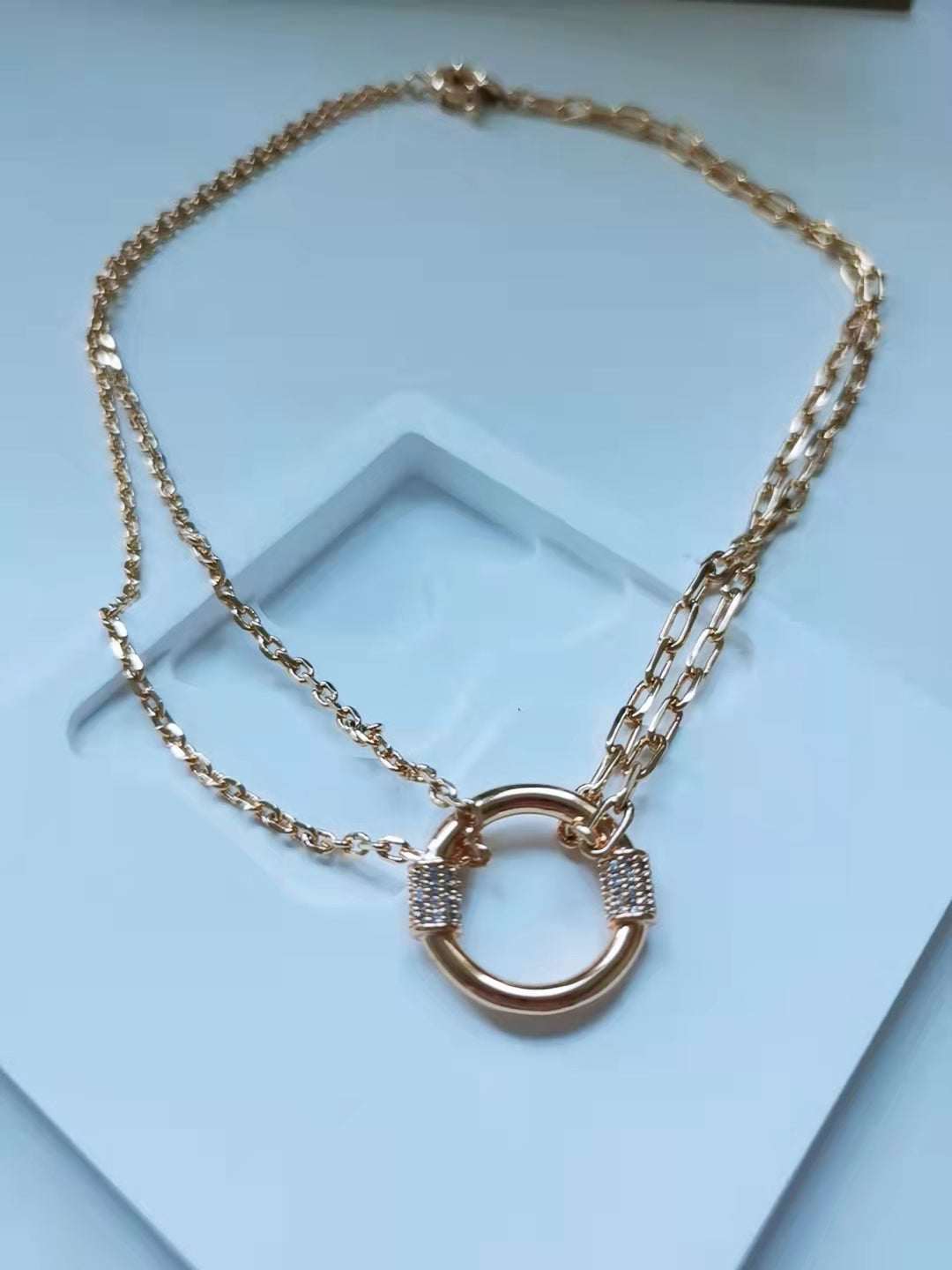 Gold Circle Necklace