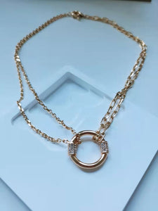 Gold Circle Necklace