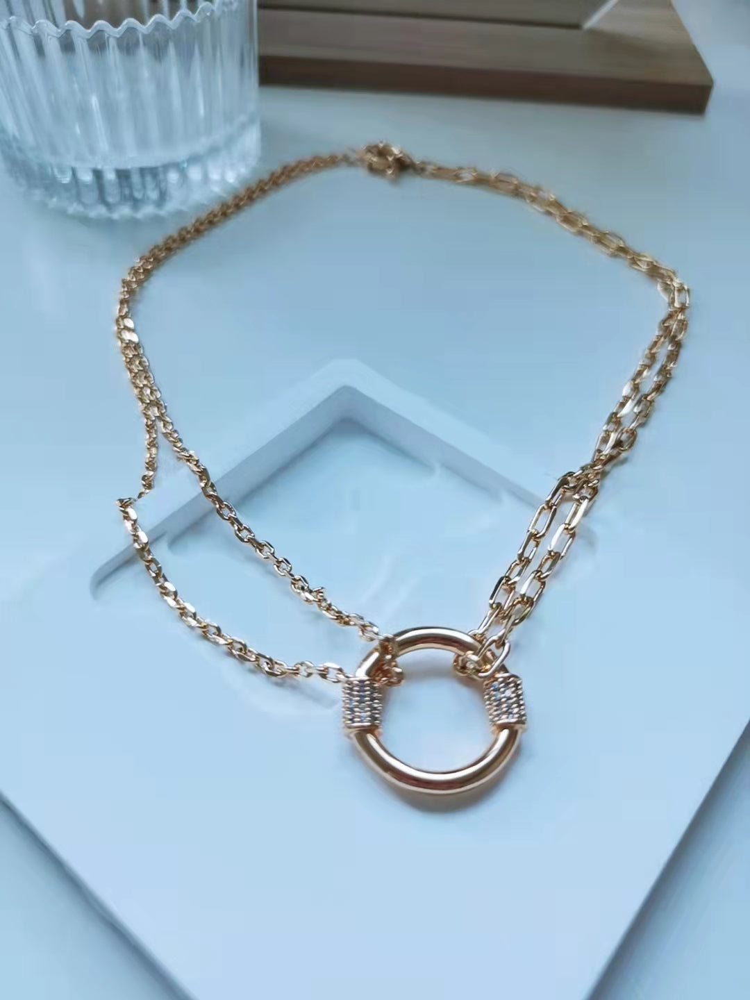 Gold Circle Necklace