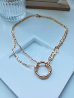 Load image into Gallery viewer, Gold Circle Necklace
