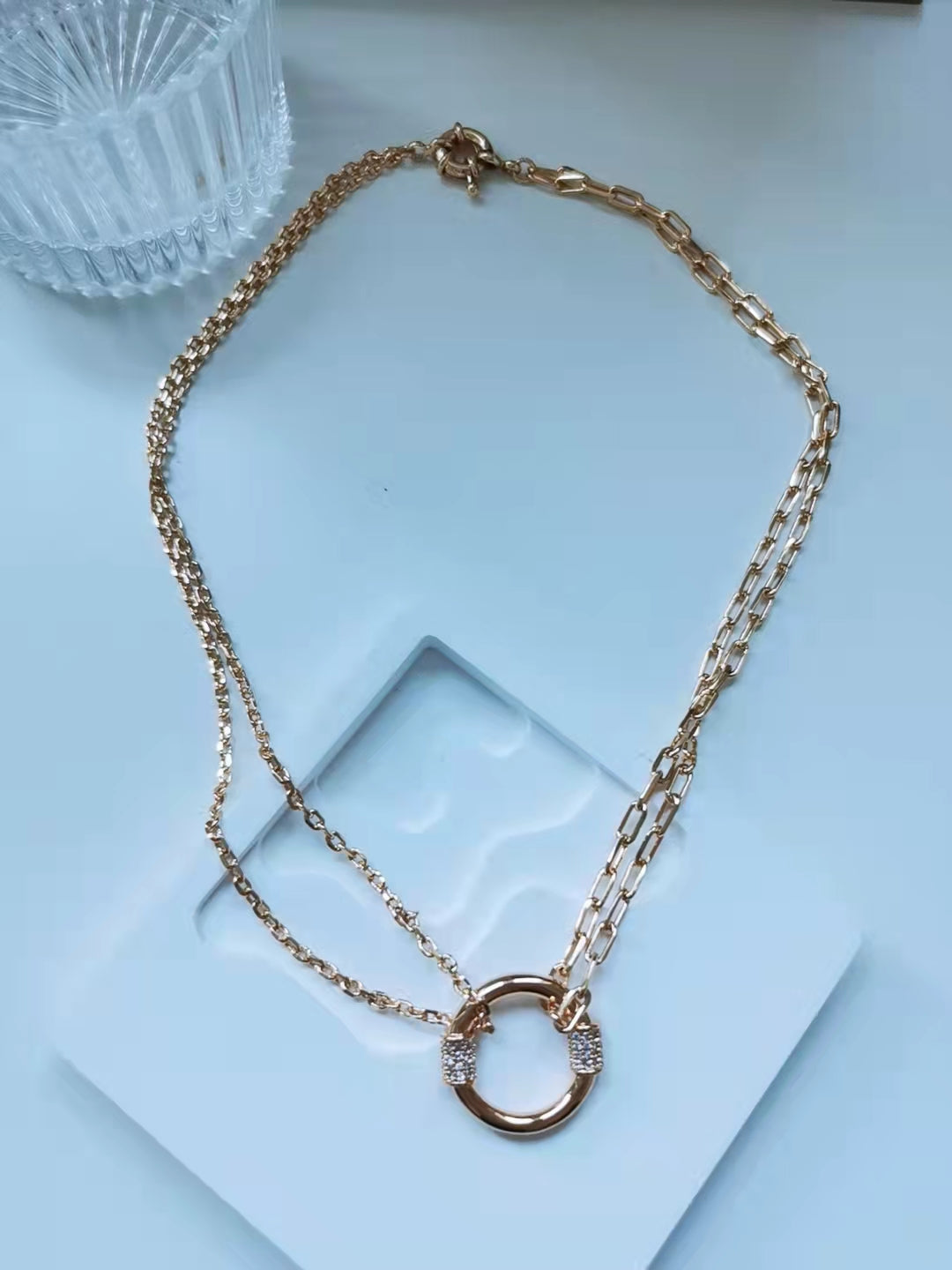 Gold Circle Necklace