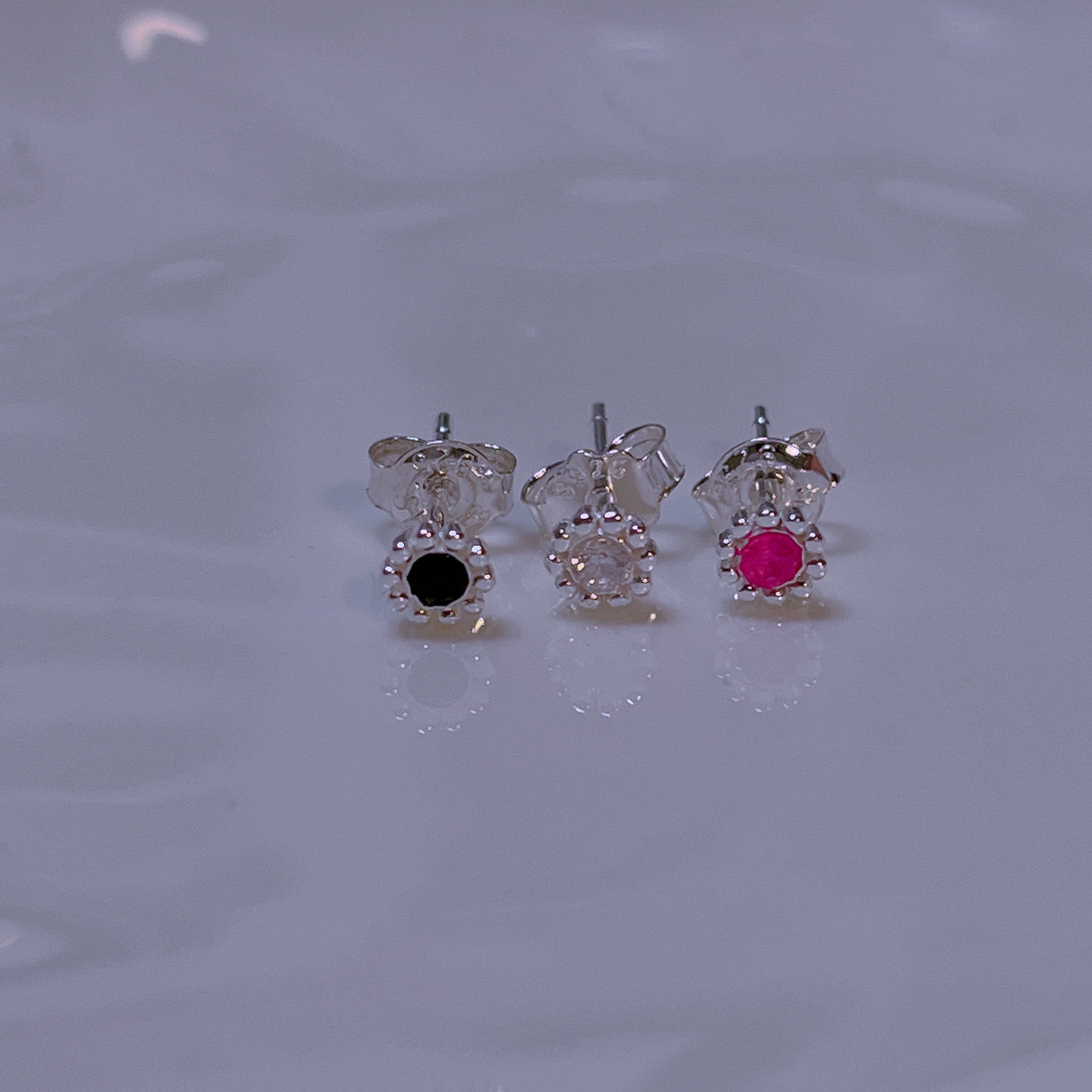 S925 Zircon Piercing/ Pair