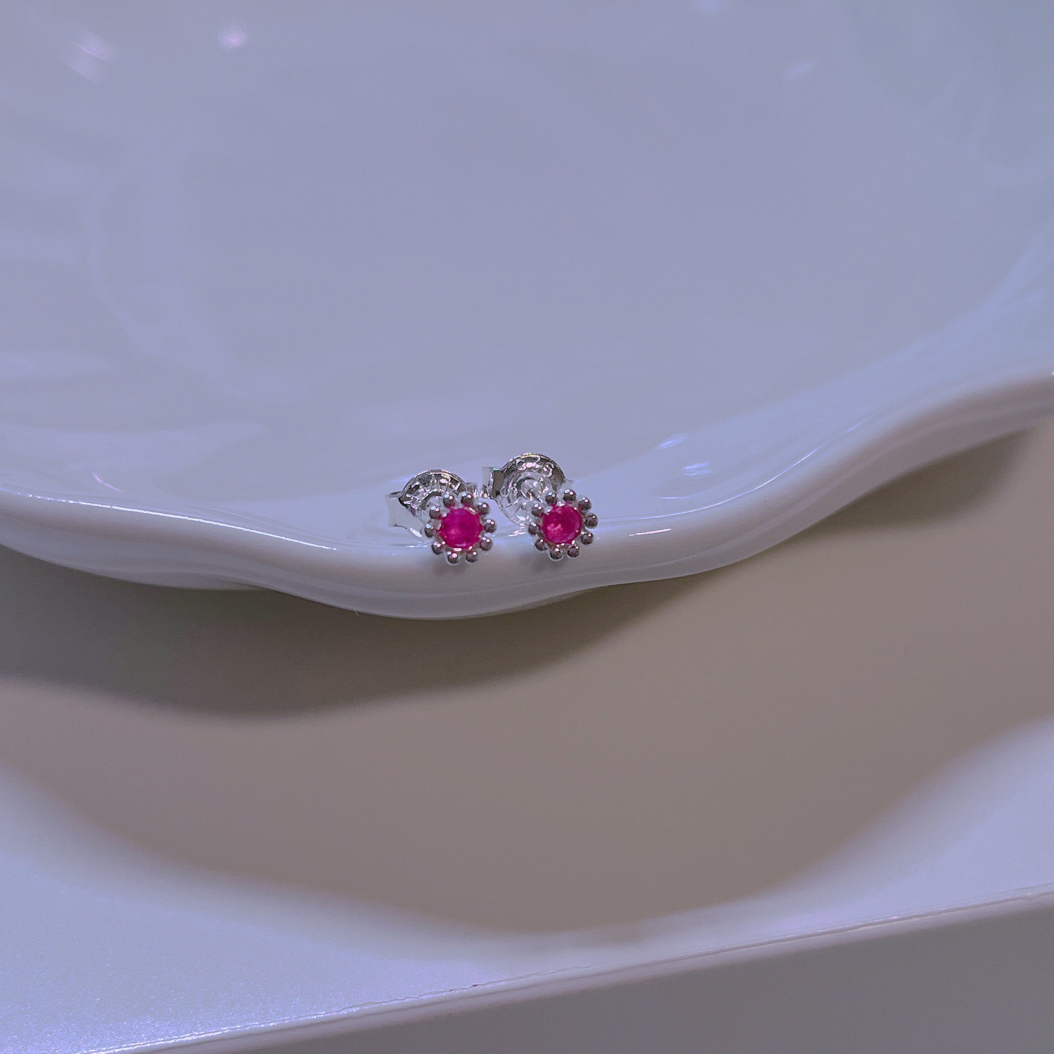 S925 Zircon Piercing/ Pair