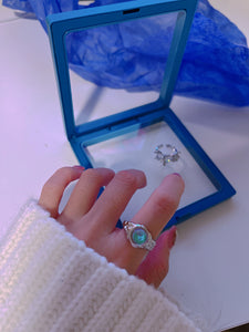 Moon Stone Gem Open Ring