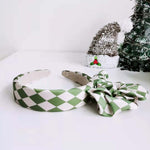 Load image into Gallery viewer, Chess Style Satin Hair Band &amp; Hair Ties Set
