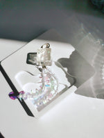 Load image into Gallery viewer, Ghost Crystal Resin Sequins and Pearl Drop Earring/ Single Sell
