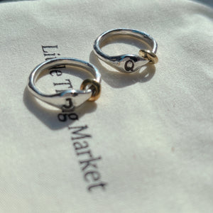 S925 Customized letter Ring